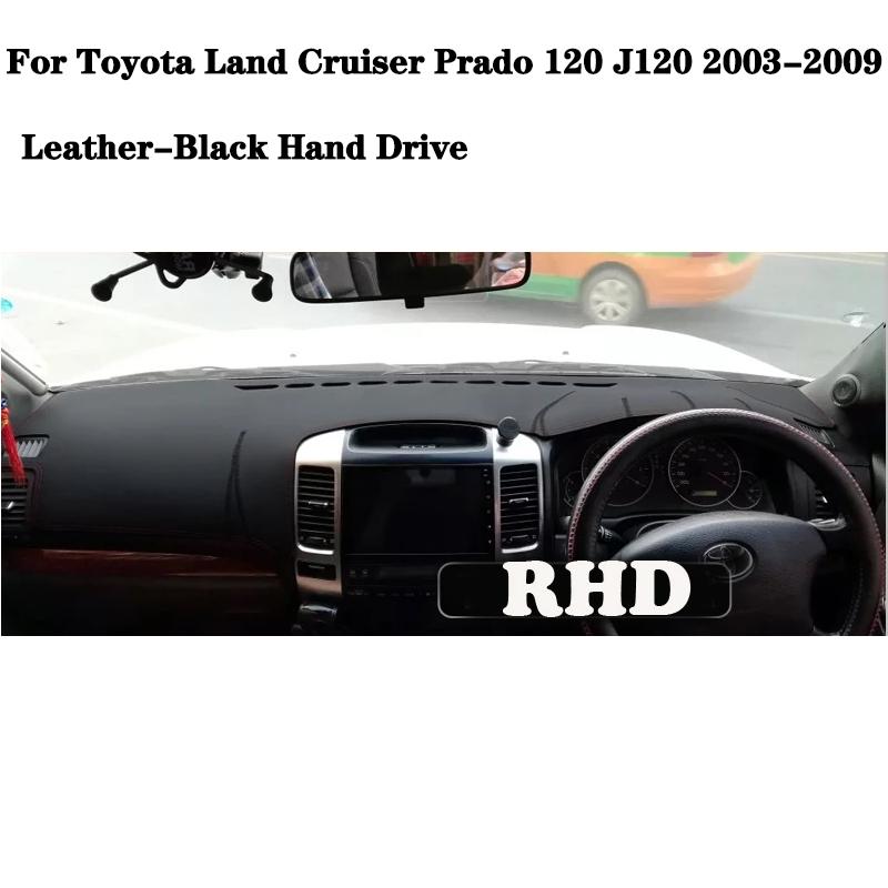 For Toyota Land Cruiser Prado 120 J120 2003~ 2009 2006 2007 2008 Anti-Slip Leather Mat Dashboard Cover Pad Sunshade Accessories