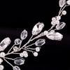 Handmade Pearls Wedding Hair Accessories Silver Color Tiara Hair Combs for Women Cheap Hair Band Bridal Hair Jewelry Headpiece