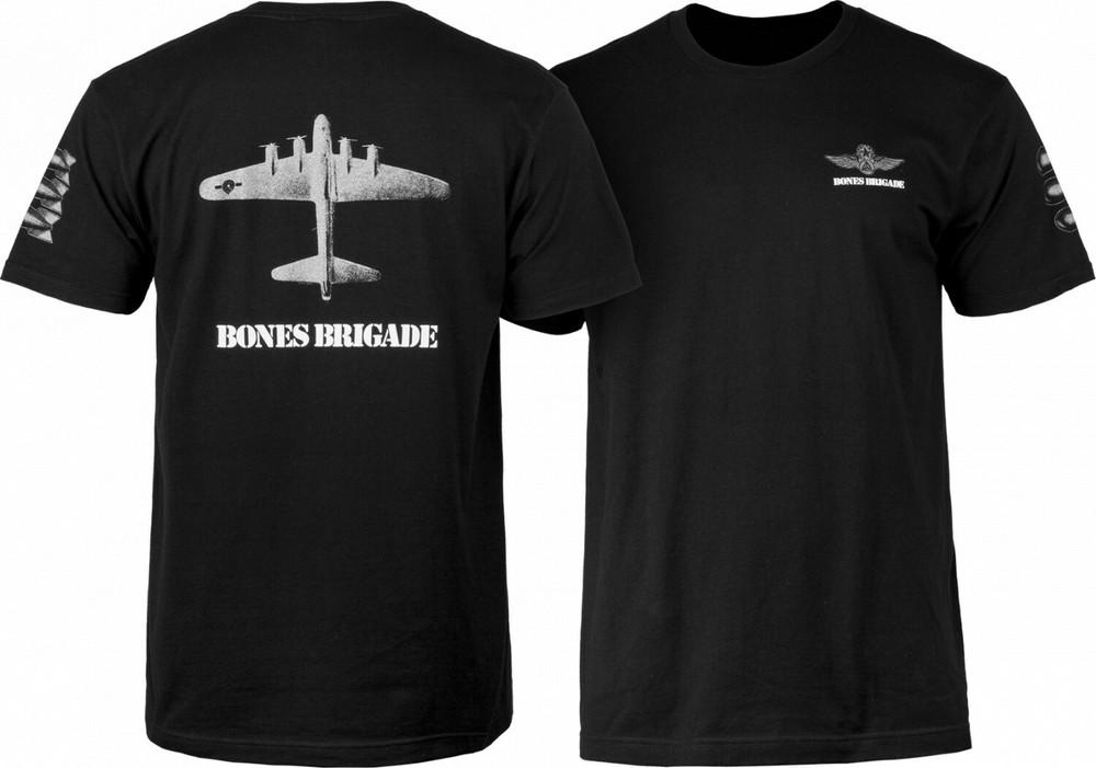 Powell Peralta BONES BRIGADE BOMBER Skateboard T Shirt BLACK Unisex T-Shirt L