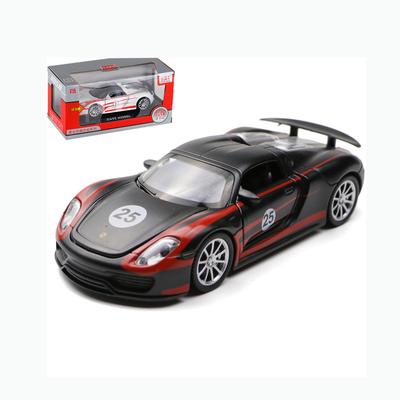 1/32 Scale Martini Super Car Model, Alloy Diecast Toys with Simulation Vehicles Sound and Light with Pull Back, Children Collection Gift For Kids