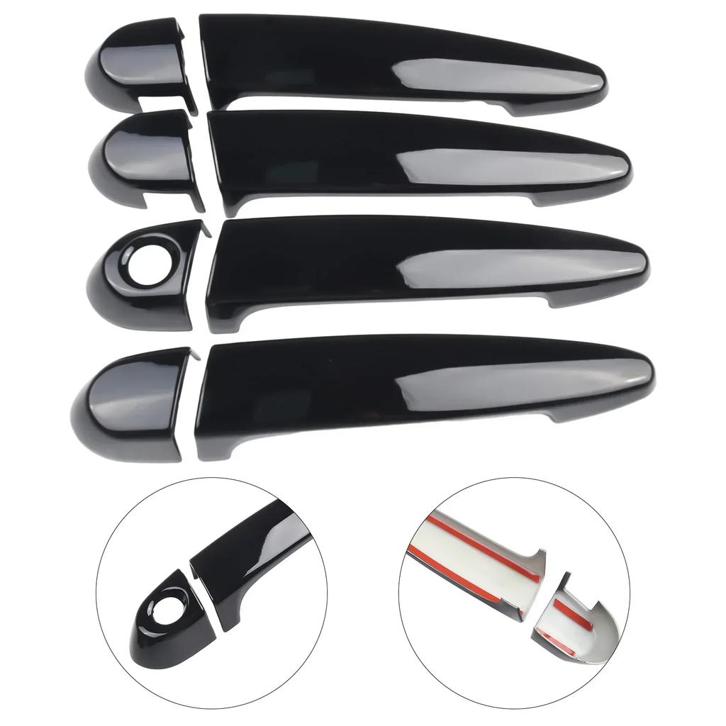 4Pcs Door Handle Cover Trim For BMW E87 E90 E91 E92 E93 F30 X2 X3 X4 X6 Car Exterior Door Grip ABS Cap Decor