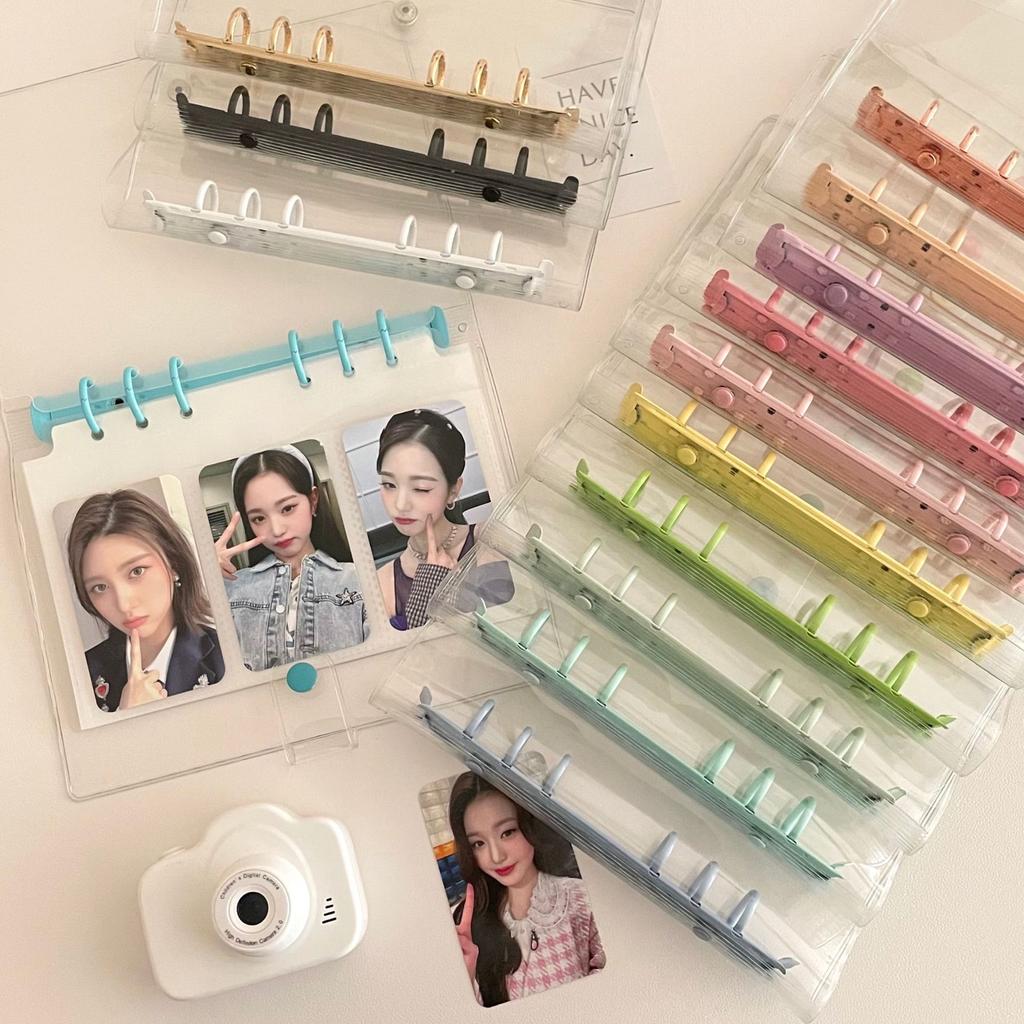 A6 Transparente PVC Hülle Loseblatt Kpop Idol Kartenalbum Aufbewahrungsbuch Ordner Pocards Tagebuch Notizbuch Hülle Schulbedarf Qualität