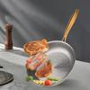 Zhishi Gilded Handle Titanium Deep Frying Pan
