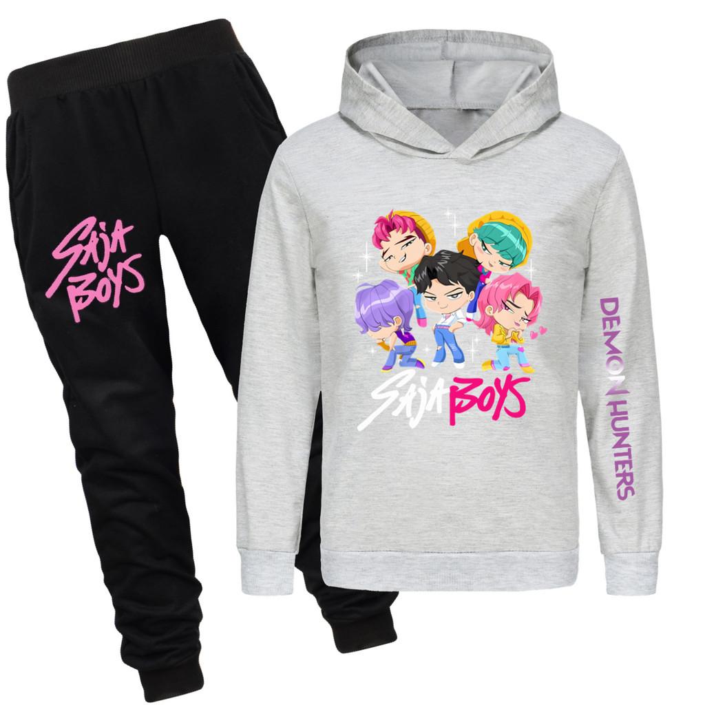 4988x Kids Girls Rumi Zoey Mira Print Hoodies Pants Trouser Clothes Set