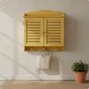 Cubierta de Medidor Eléctrico Panel de Persiana Retro Hecho a Mano para Sala de Estar, Pasillo, Entrada Madera Xs