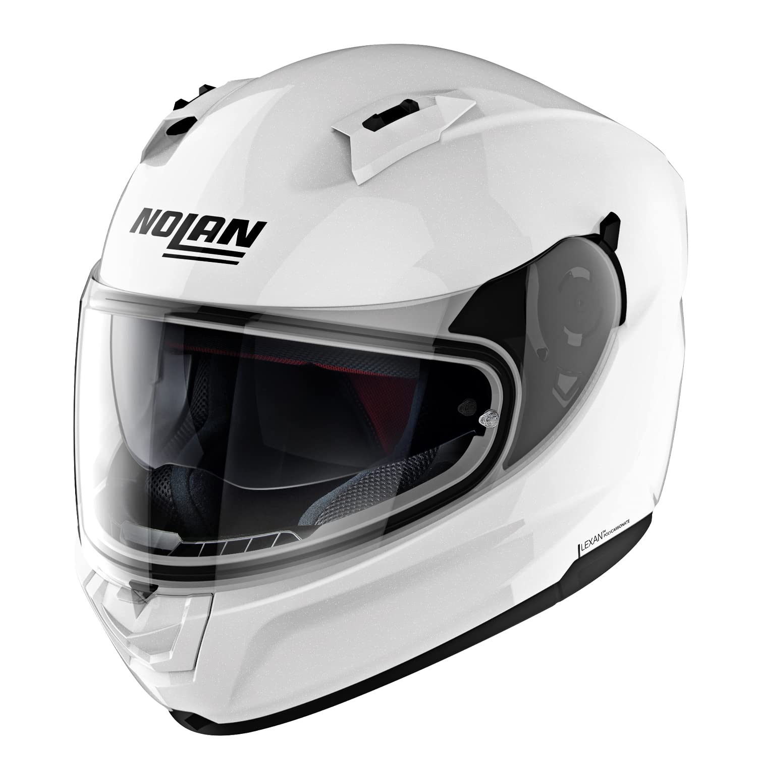 

NOLAN Solid Motorcycle Helmet XL Size 30653 N60-6 Full-Face (Metal White/5), (61-62cm),