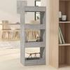 VidaXL Bookcase-Room Divider Concrete Grey 40x30x103 Cm