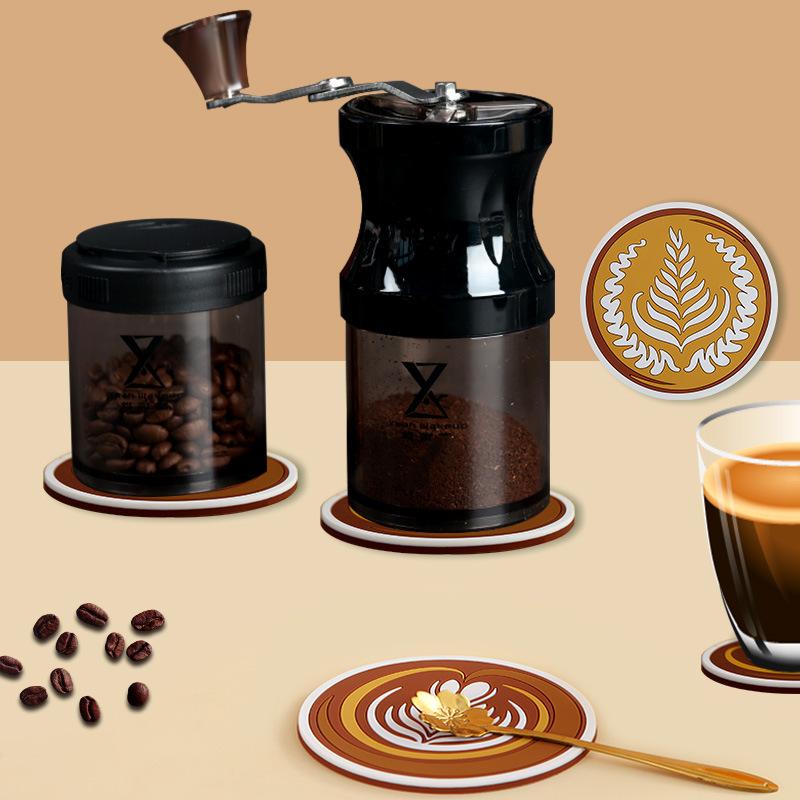 Podložka pod šálek kávy Latte Art, izolační podložky pod tácky, konferenční stolek, protiskluzová miska, zesílená jídelní podložka, kuchyňské doplňky