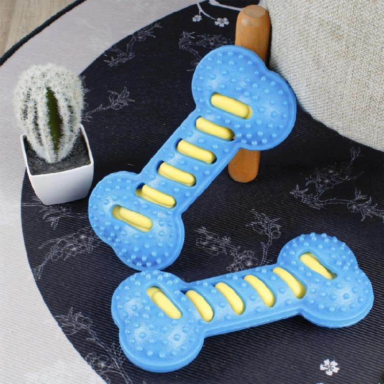 Set of 3 Entertaining Squeaky Dog Toy Bone for Boredom Dog Entertainment Chew Toy for Aggressive Chewer Clean Teeth