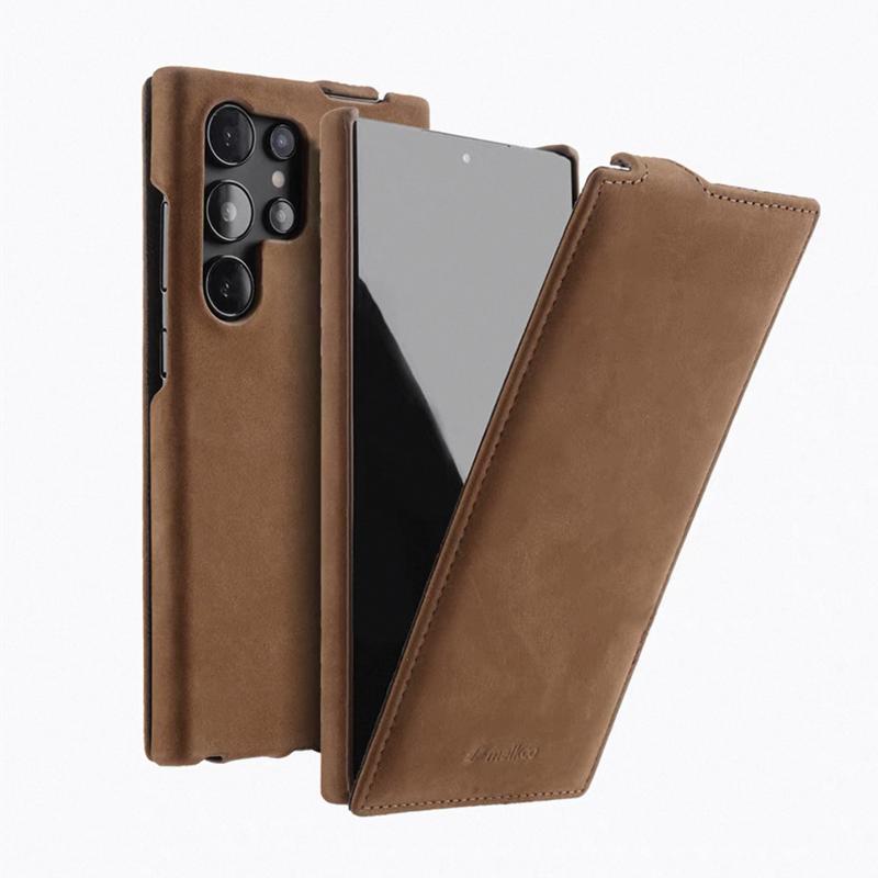 Melkco Premium Cowhide Vertical Pouch Flip