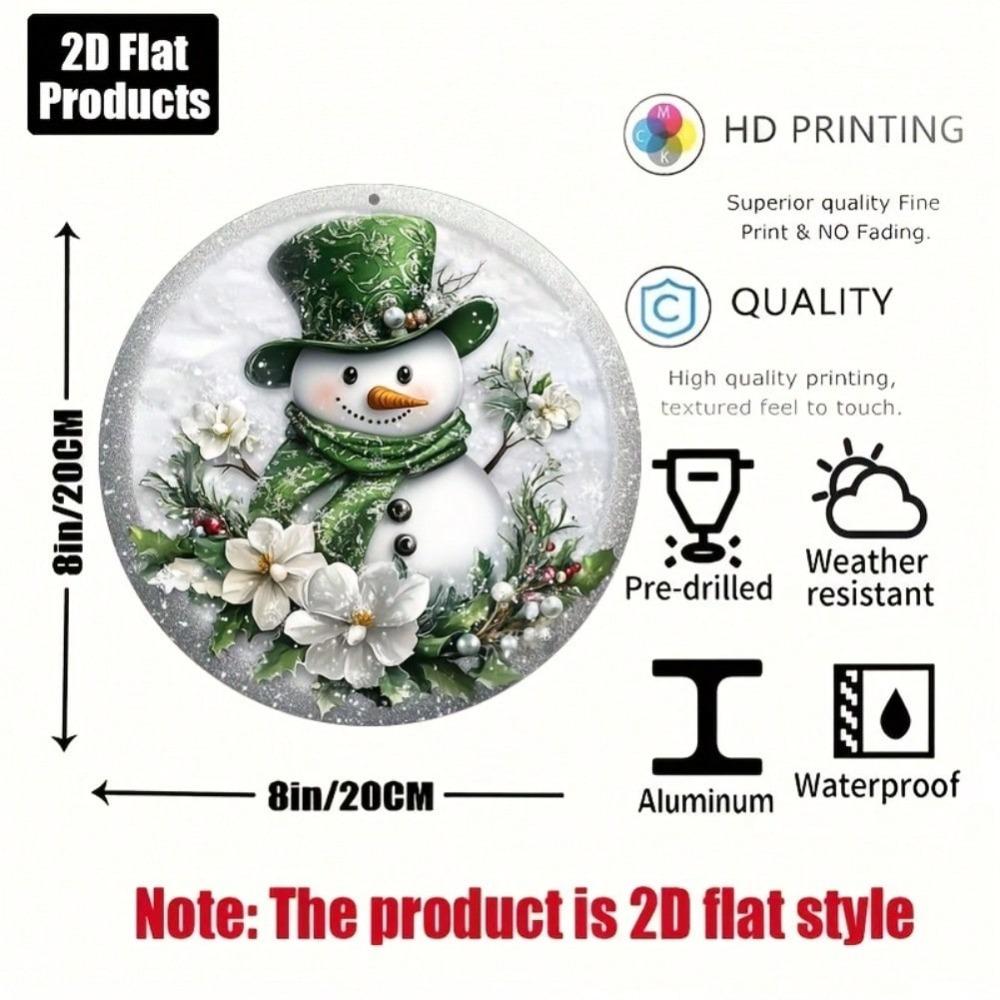 Vintage Metal Tin Sign Snowman Wall Art for Bar Cafe Living Room Office Christmas Halloween Party Decor