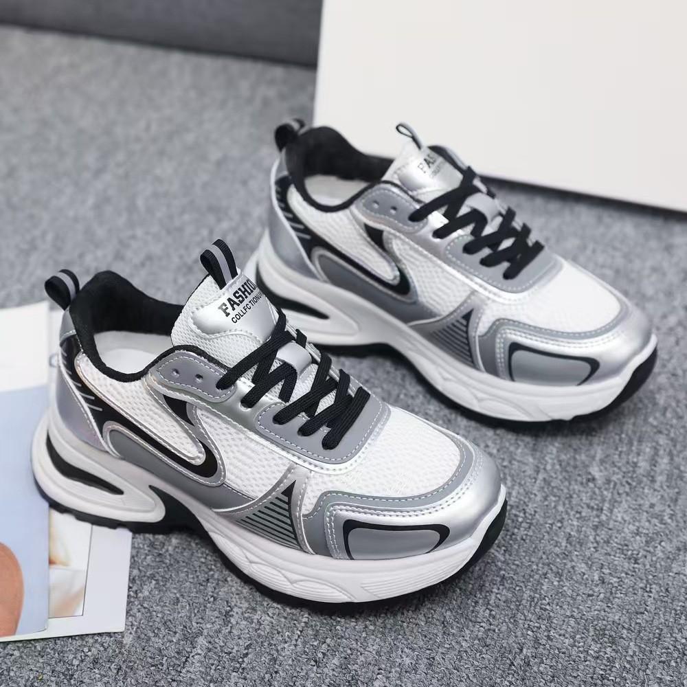 [Manufacturer] Versatile platform dad shoes women's 2025 spring sports shoes women's shoes mesh casual shoes