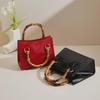 Bohao Bamboo PVC Square Barbie Jelly Crossbody: Stylish, Versatile, Dirt-Resistant, and Easy-to-Clean Summer Women's Evening Bag.