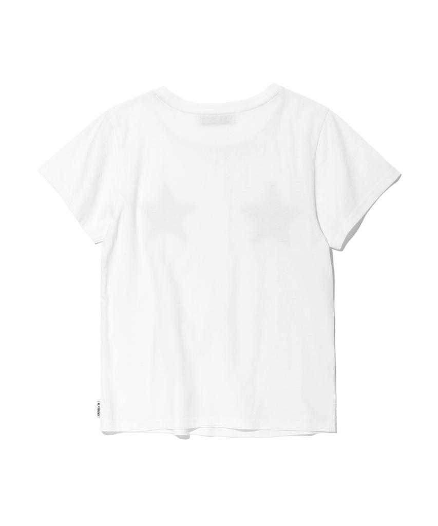 YOUHEE Youhee Double Star Graphic T-Shirt White