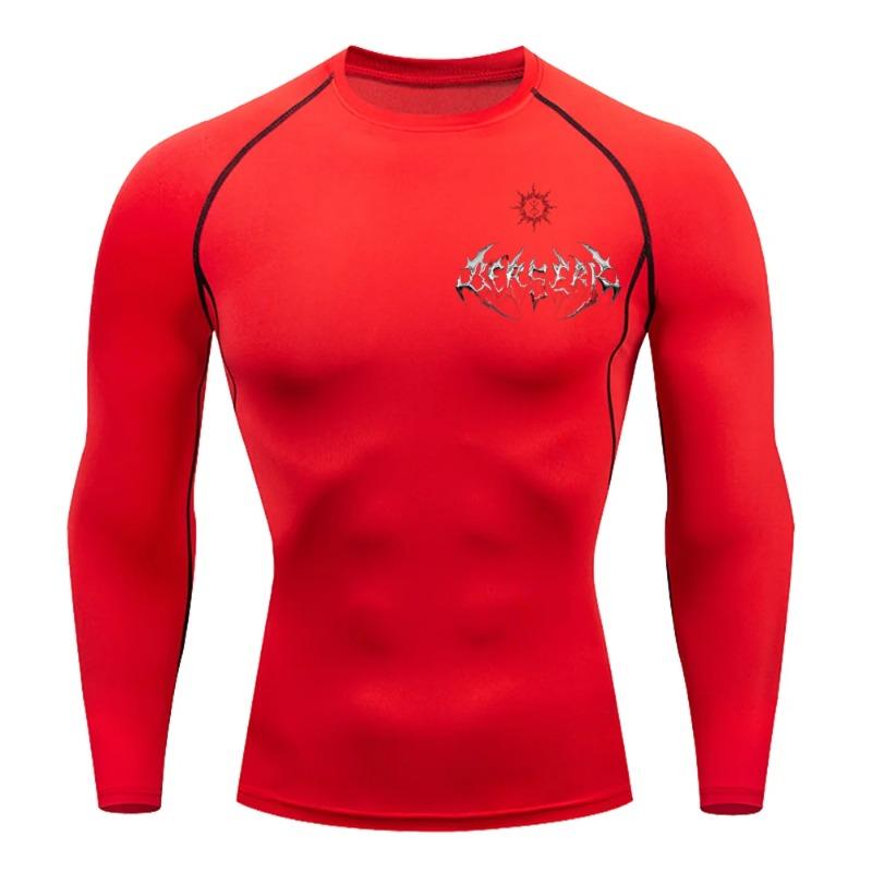 Men Compression T-Shirt for Fitness Running Sports Quick-Dry Guts Breathable Short Sleeves Stretchy Fabric for Summer Workouts