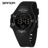 Sanda Multifunctional Dual-Time Sports Watch for Teens - Stopwatch, Waterproof, Luminous, Electronic