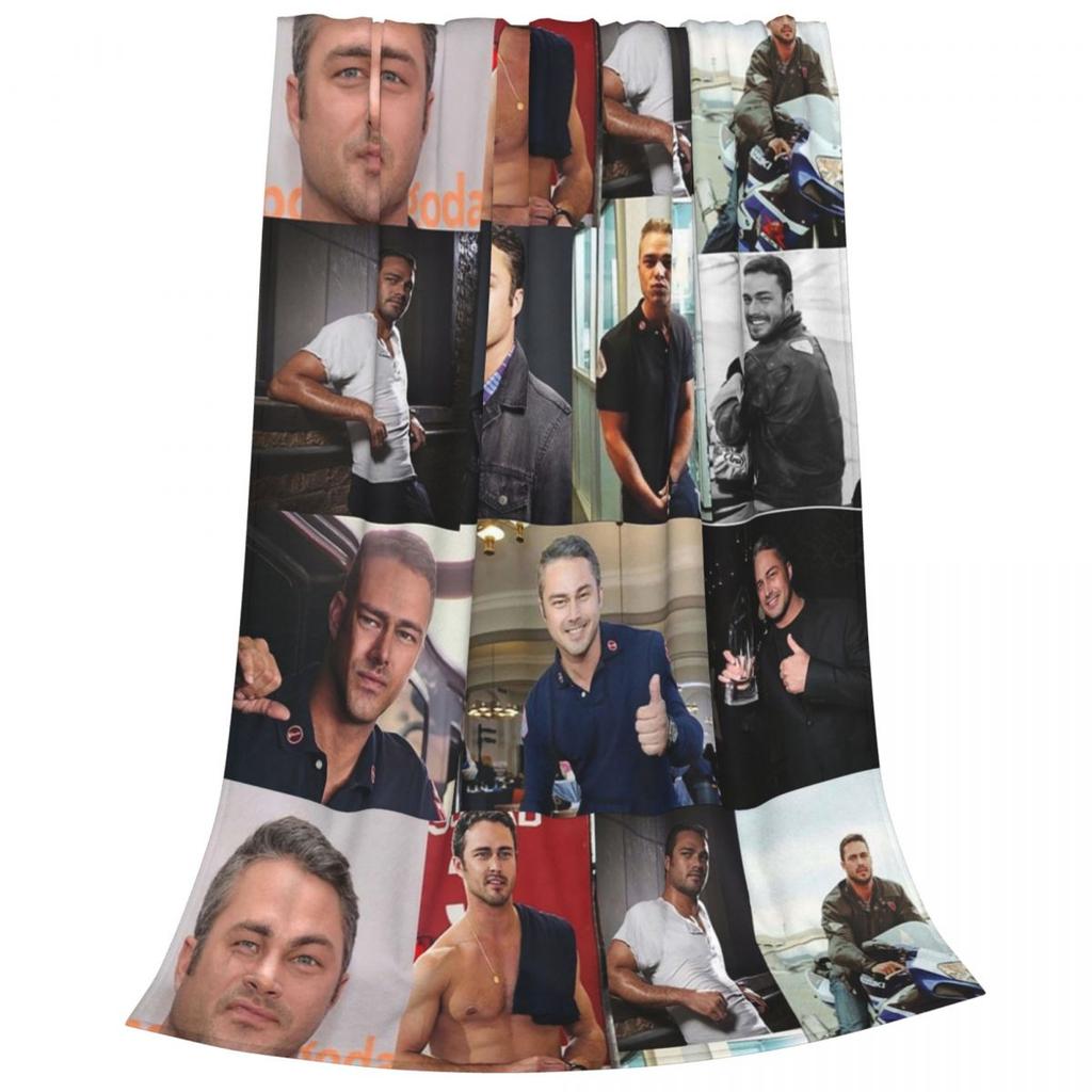 Taylor Kinney Or Kelly Severide Blanket Fleece Super Soft Sofa Throw Blankets For Home Bedroom Office Throws Bedspread Quilt