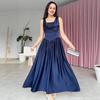 Amazon  Cross-border Europe, America and Autumn New U-neck Suspender High-waisted Hepburn A-shaped Dress Dress