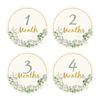 12PCS Baby Photography Birthday Cards 1-12 Month Card Baby Milestone Children Photography Props Birthday Party Decoration Gift