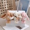 Creative Cartoon Long Eared Rabbit Keychain  Kawaii Rabbit Keychain Pendant Cute Schoolbag Decoration Accessories Gifts