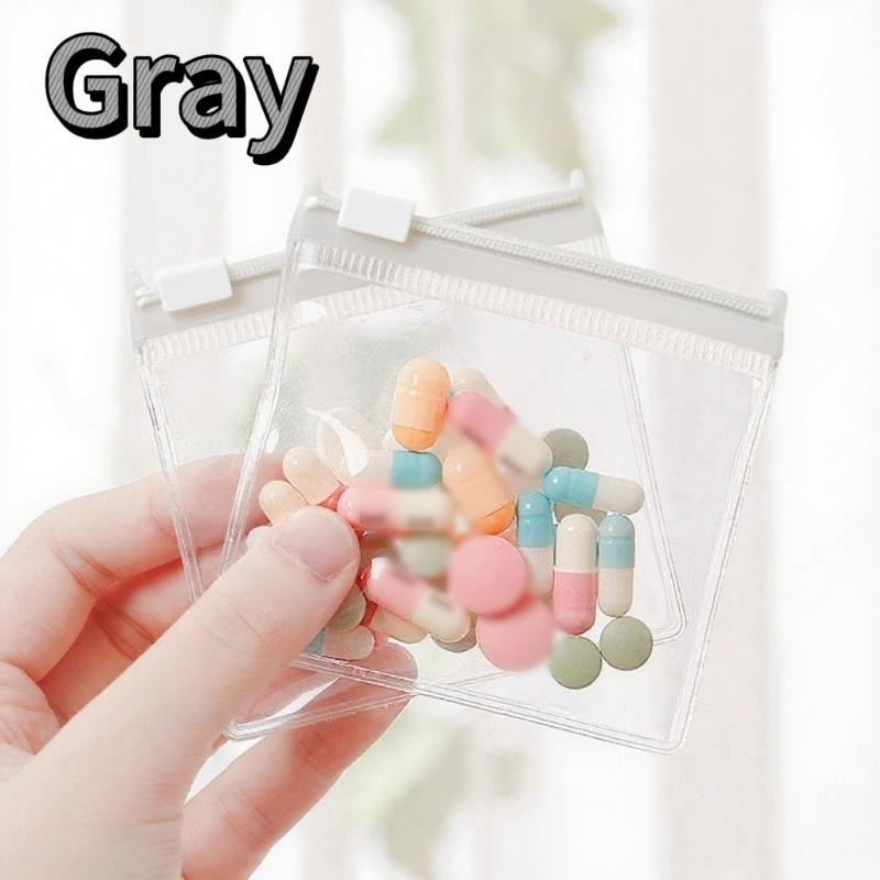 1/3/5/100pcs Portable Mini Medicine Bag Travel Pill Organizer PVC Material Drug Storage Box for Tablets And Capsules Size