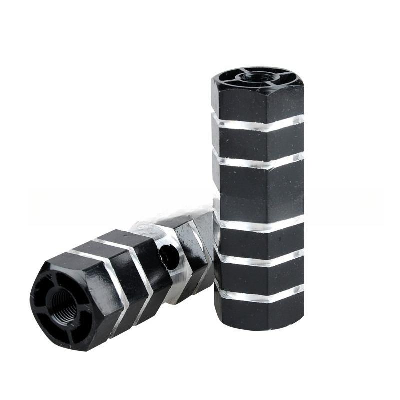 2 stücke Achsen Aluminium Legierung Stunt Fußrasten Pedal für Fahrrad Radfahren