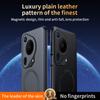 Für Huawei Pura 70 Ultra Hülle Magnetische Leder-Schutzhülle Hohe Qualität Anti-Fingerabdruck Rutschfest PC+TPU