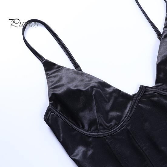 HEYIHE Drawstring deep V-Neck Open Back Slim Y-Strap Vest Female HEYIHE Drawstring deep V-Neck Open Back Slim Y-Strap Vest Female