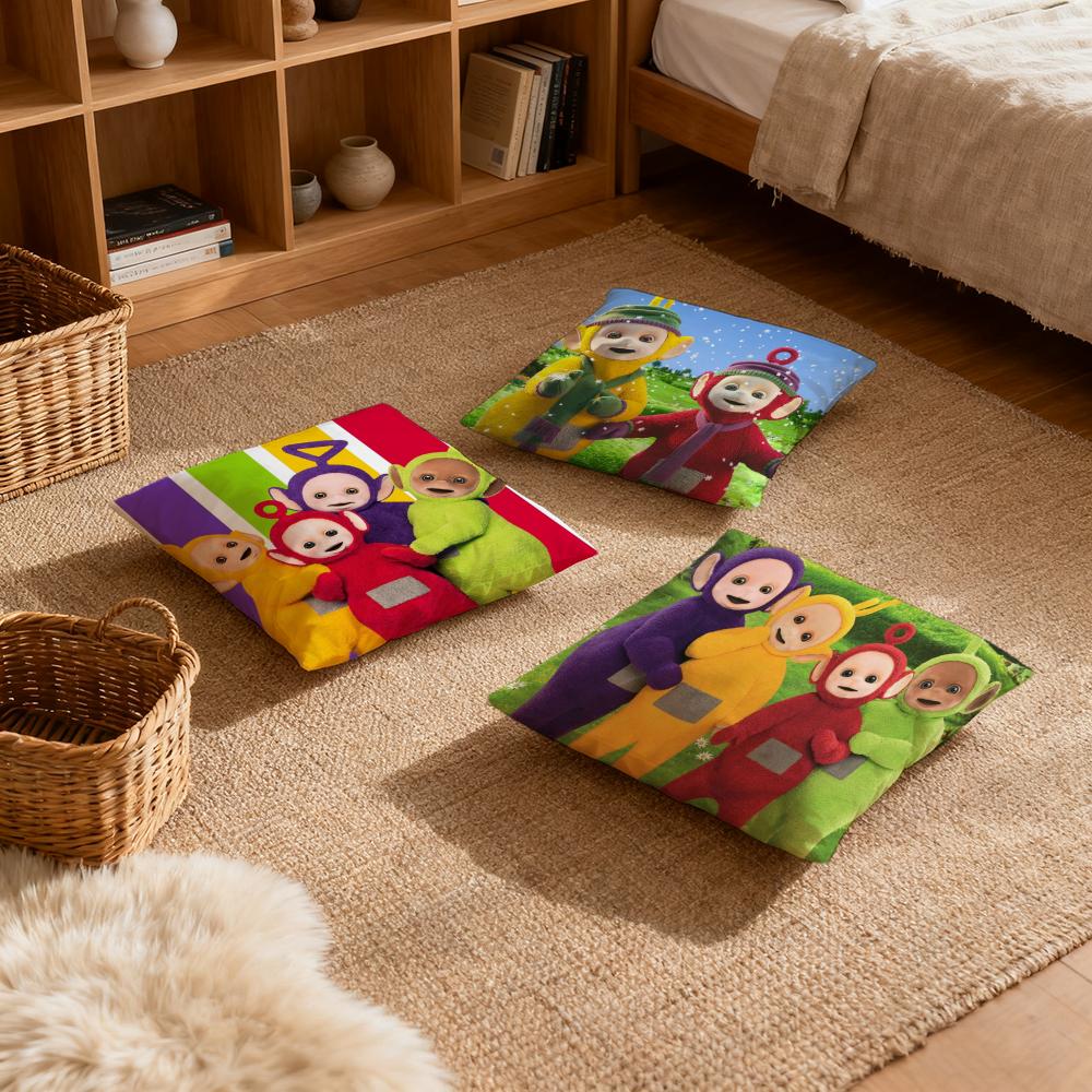 Federa cuscino lussuosa per ufficio domestico, decorativa per divano, cuscini per sedile auto multi-formato, federe cuscino t-Teletubbie-s