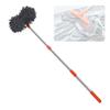 Double-Sided Soft Fiber Car Wash Mop with Three-Section Handle for Broad Vehicle Coverage, Roof Reach, Windshield Wipe-Downs, and Daily Cleaning