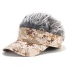 Wig Camouflage Baseball Cap Ins Street Duckbill Cap Men's and Women's Casual Hat Adjustable Suitable for Outdoor Sun Protection