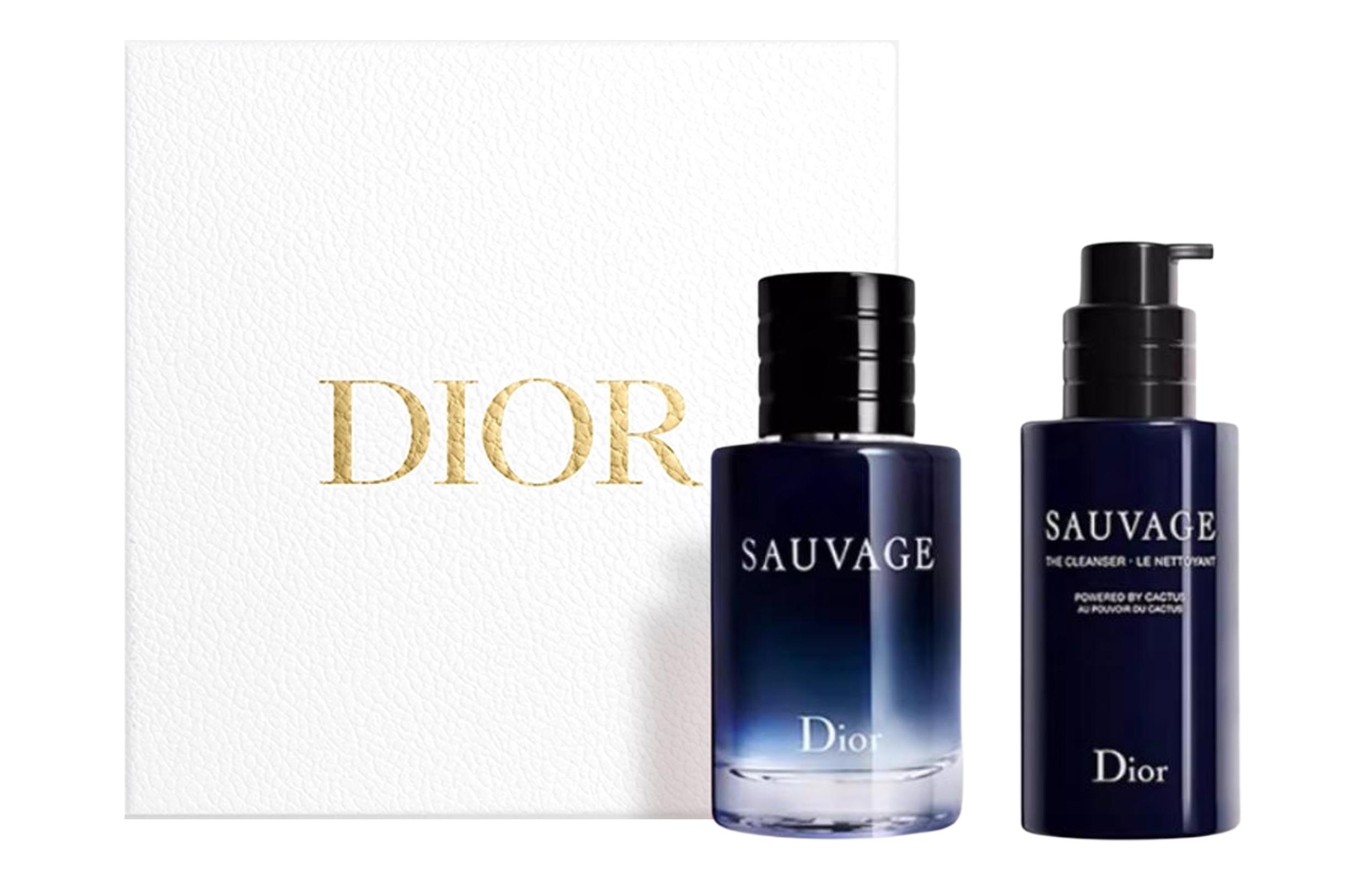 DIOR Wild Eau De Toilette For Men s Face Wash Clothing Sets Fougere Eau De Toilette Two-Piece Set: 60ml Perfume+125ml Cleanser