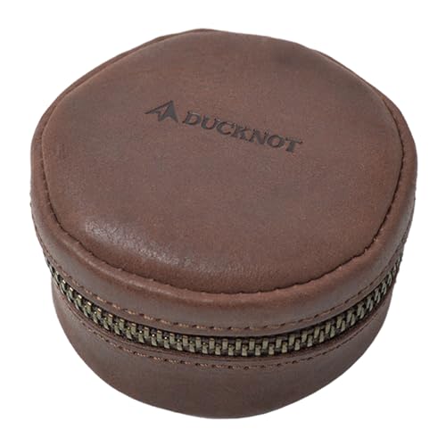 

DUCKNOT Alcohol Stove Leather Case - Storage Case/Pouch for Alcohol Stove/Alcohol Burner - Genuine Leather - Made in Japan (Brown/Cowhide)