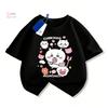 2026 Summer Chiikawa Girl Boys T Shirt Hachiware Casual Short Sleeve Perfect Gift for Children Aged 4-14 Trendy for Streetwear