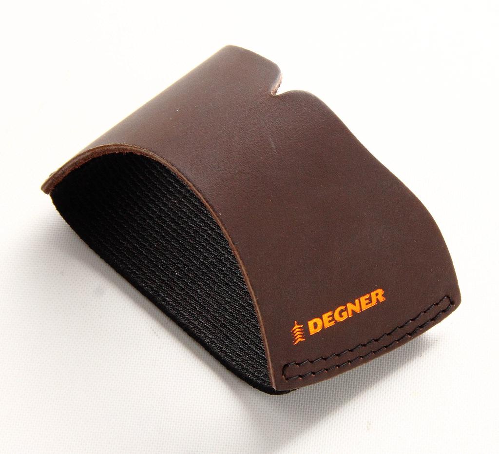 DEGNER Kožený chránič řadicí páky Tmavě hnědý H5 x Š11cm G-7