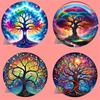 6pcs Tree of Life Cup Mat Set - Unique Home/Kitchen/Cafe Decor and Thoughtful Gift Set with Arts and Crafts