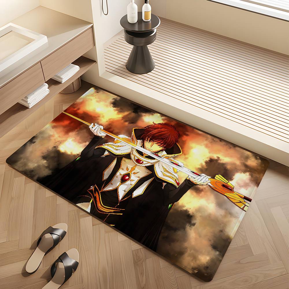Anime Code Geass Room Mats Cheaper Anti-slip Modern Living Room Balcony Printed Welcome Rug