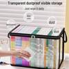 Transparent Dustproof Book Storage Organizer - Moisture-Proof Bag & Bookshelf for Students