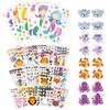 12Sheets Make A Face Diy Sticker Safari Animal Mermaid Decoration Kid Enlightenment Jigsaw Puzzle Stickers Funny Cartoon Pet Zyf
