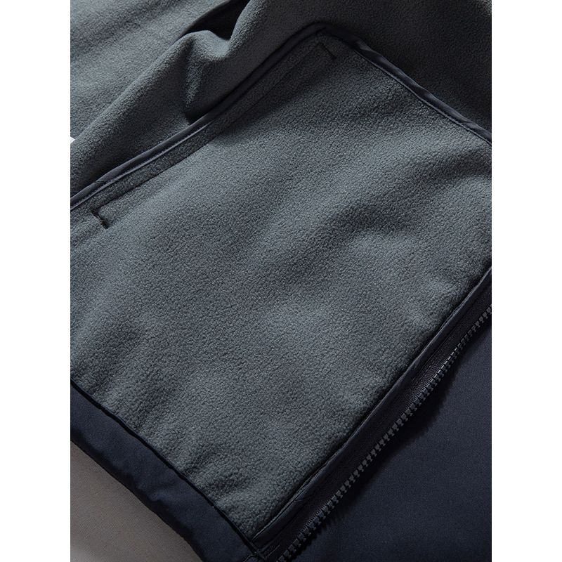 Jacket Men's 2024 New Soft Shell Windproof Waterproof Tear-Resistant Jacket Thick Warm Fleece Hoodie