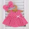 cushu cush ShellieMay Duffy Minnie Dark Pink Polka Dot Dress Size Small Costume, ShellieMey, Mouse-like & Ribbon, 43cm,
