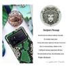 Luxurious Half-Package Cowhide Python Skin Leather Cover for iQOO Z6/Z6x