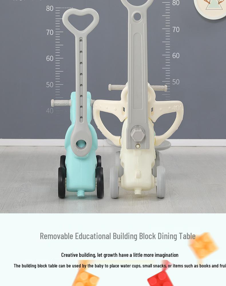 Children’s Wooden 2-in-1 Rocking Horse & Stroller - Ideal Birthday Gift for One-Year-Olds