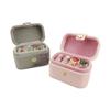 New Velvet Mini Ring Box Portable Earnail Pair Ring Jewelry Packaging and Storage Box