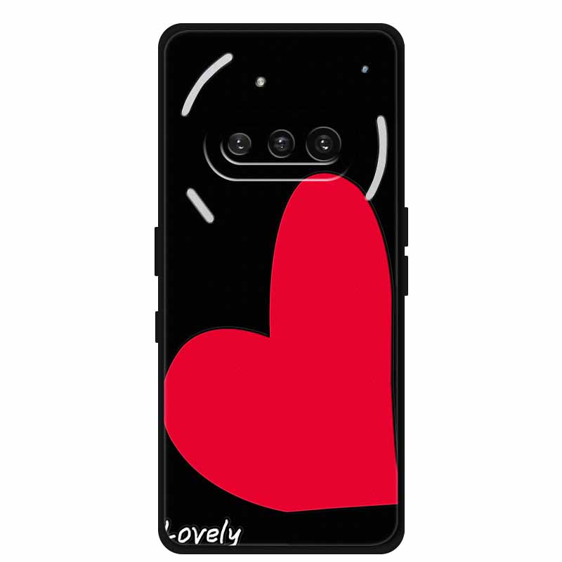 For Nothing Phone (3a) Case 3D Relief Flower Emboss Black Silicone Funda For Nothing Phone 3A A059 3D Back Cover Cartoon Bumper