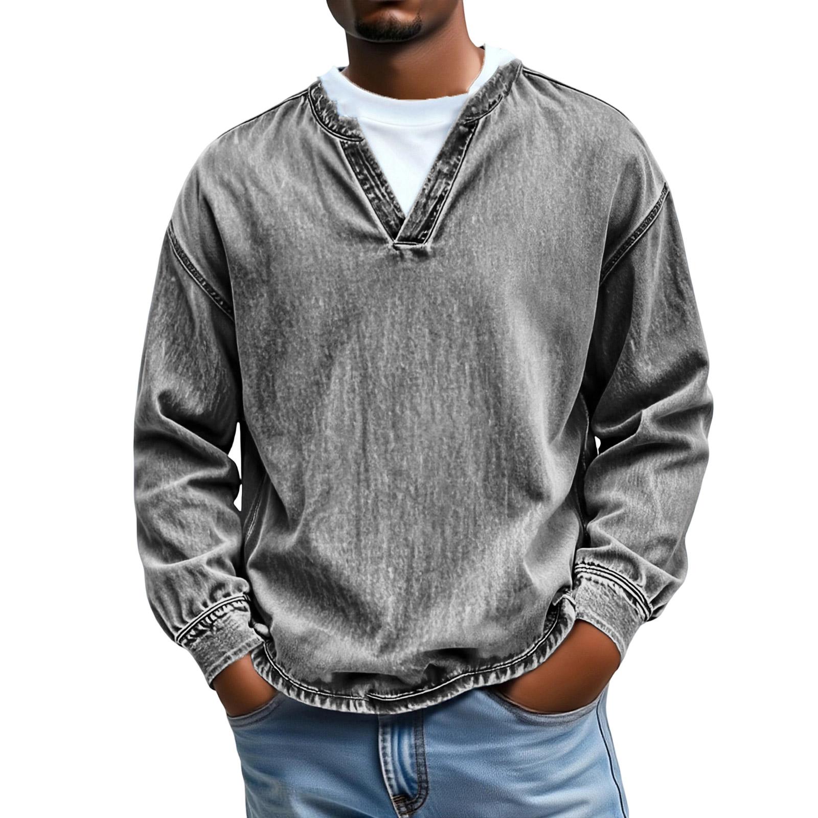 

Men s Leisure Print False Two Pieces Long Sleeves Hoodie XL