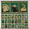 MY LORD LADY Animal Portrait Signs Vintage Tin Metal Public Retro Wall Decor Garden Park Wild Cave Metal Poster