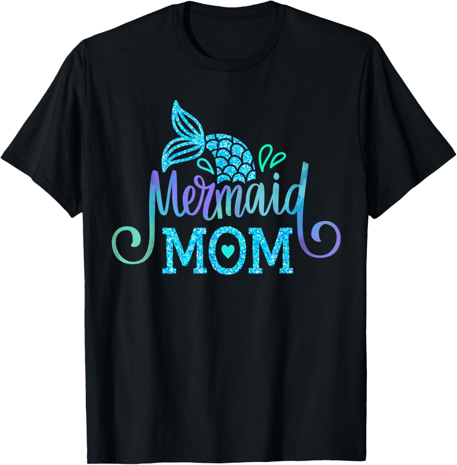 Mermaid Mom Family Matching Birthday Party Mama Mommy T-Shirt S разноцветный