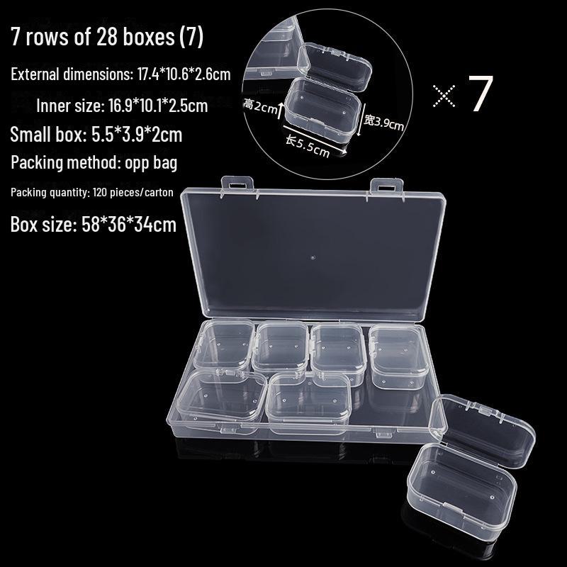 Przezroczyste pudełko do przechowywania biżuterii DIY z pokrywką uchylną