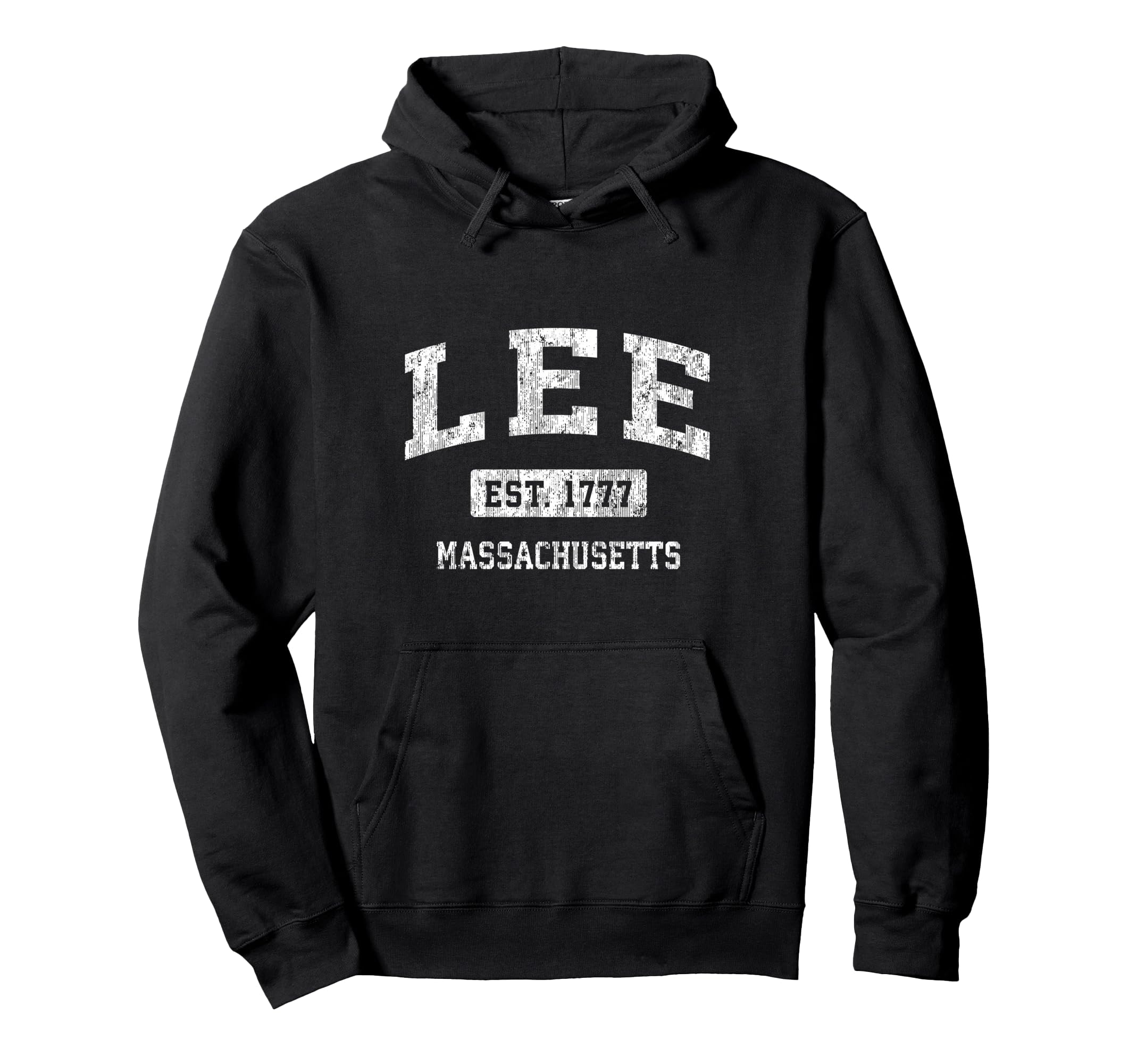 

Lee Massachusetts MA Vintage Sports Established Design Hoodie чорний